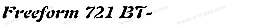 Freeform 721 BT字体转换